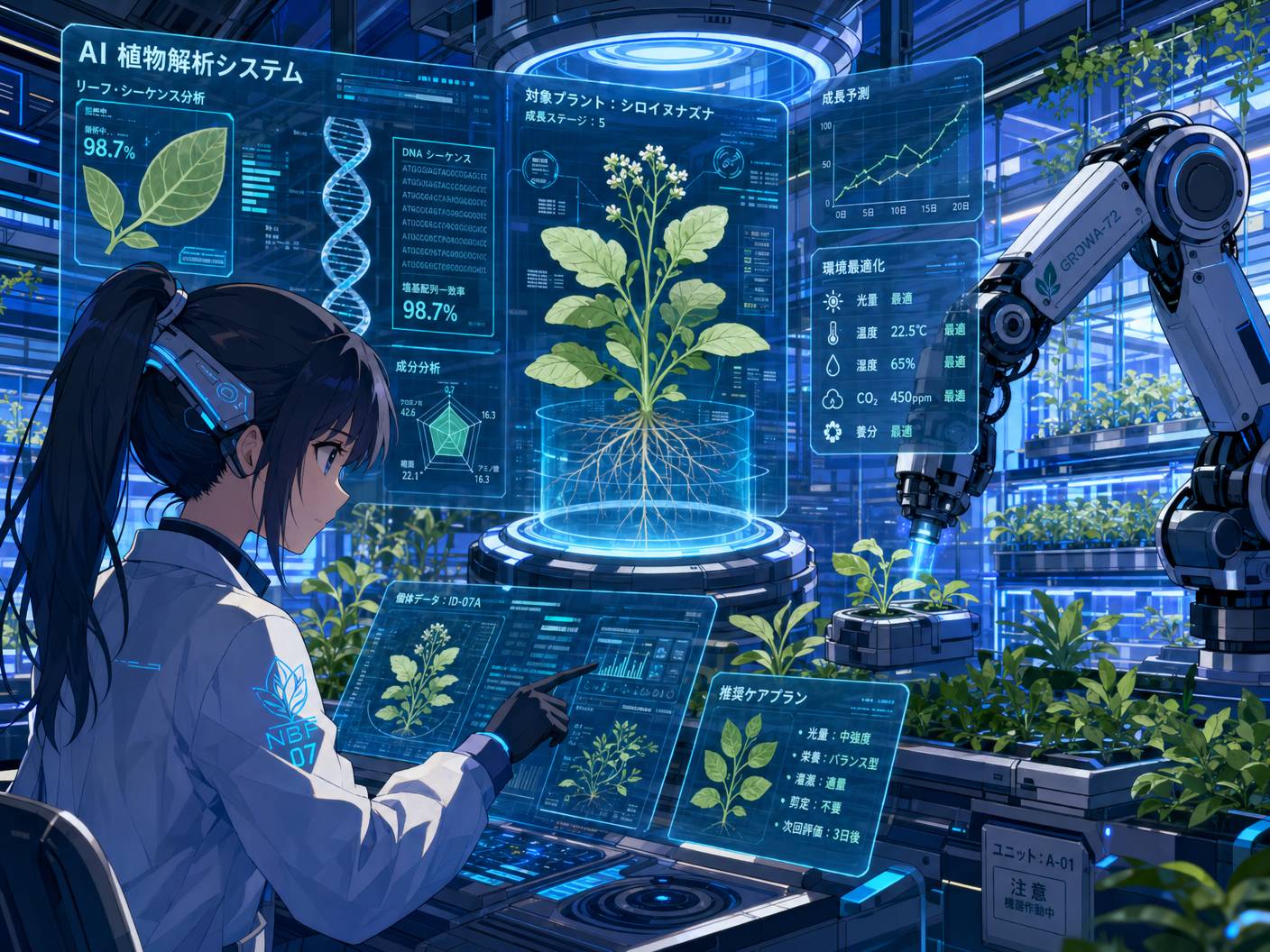 高清动漫植物视频-AI植物视频制作