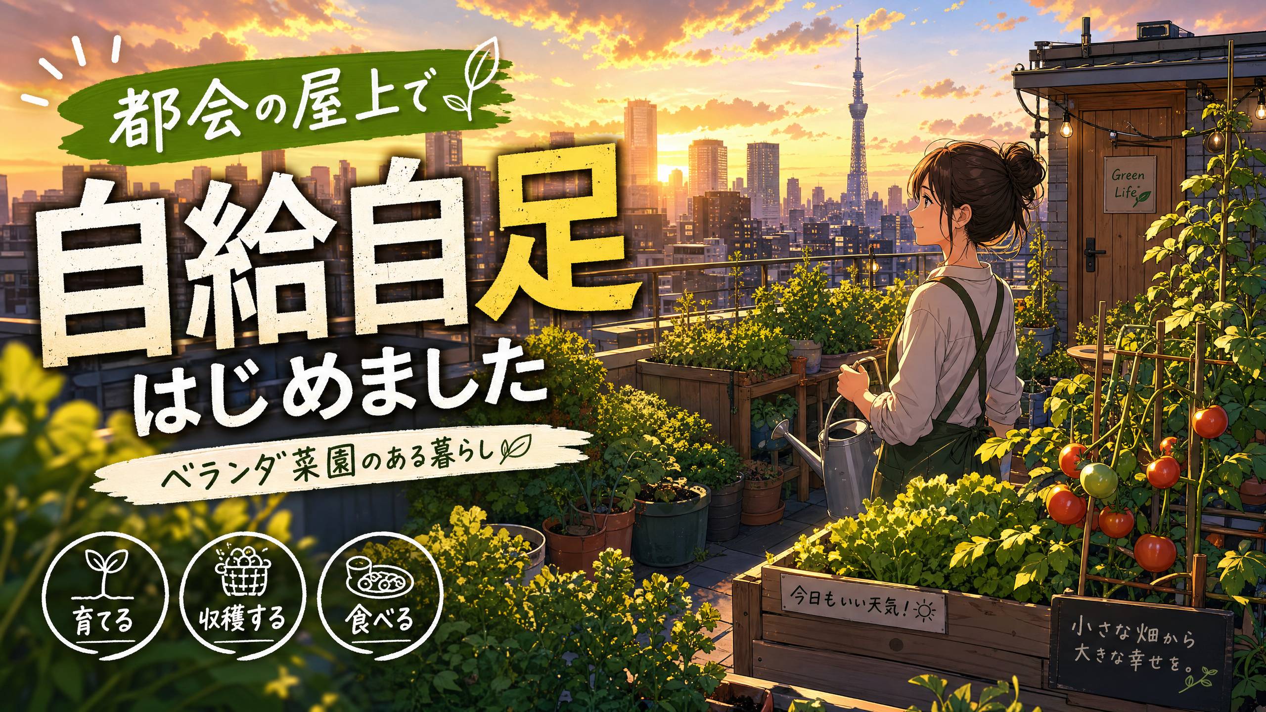 高清动漫植物视频-屋顶花园视频分享